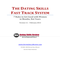 Dating SkillsbReview - Fast Track Dating Report Dating SkillsbReview - Fast Track Dating Report
